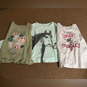 Carter's Graphic Tees in Green, Mint, and Gray